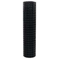 Clôture Euro Gris 1 x 10 m Fer revêtu de PVC 522786522786