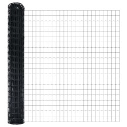 Clôture Euro Noir 1,6 x 10 m Fer revêtu de PVC 522788522788