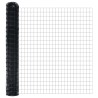 Clôture Euro Noir 1,6 x 10 m Fer revêtu de PVC 522788522788