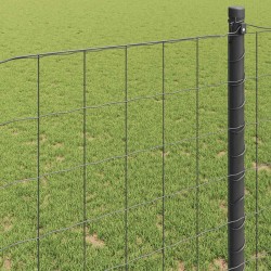 Clôture Euro Gris 0,6 x 50 m Fer revêtu de PVC 522793522793