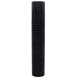 Clôture Euro Gris 1,6 x 10 m Fer revêtu de PVC 522803522803