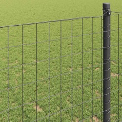 Clôture Euro Gris 1,2 x 10 m Fer revêtu de PVC 522807522807