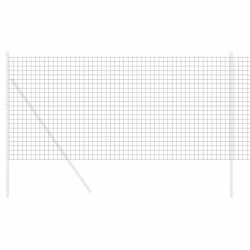 Clôture Euro Gris 1 x 25 m Fer revêtu de PVC 522813522813