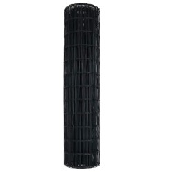 Clôture Euro Gris 1,2 x 25 m Fer revêtu de PVC 522820522820
