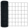 Clôture Euro Gris 0,4 x 10 m Fer revêtu de PVC 522822522822