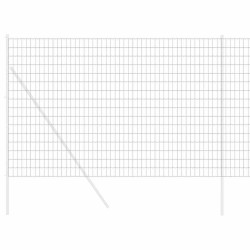 Clôture Euro Gris 1,6 x 10 m Fer revêtu de PVC 522835522835