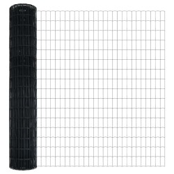 Clôture Euro Gris 1,6 x 10 m Fer revêtu de PVC 522835522835