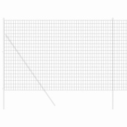 Clôture Euro Gris 1,6 x 10 m Fer revêtu de PVC 522839522839