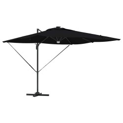 Parasol Roma Noir 286 x 284 x 270 cm Aluminium et polyester 522847522847