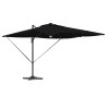 Parasol Roma Noir 286 x 284 x 270 cm Aluminium et polyester 522847522847