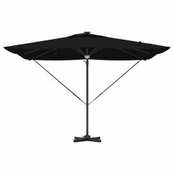 Parasol Roma Noir 286 x 284 x 270 cm Aluminium et polyester 522847522847