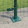 Poteau de clôture. 7 pcs Vert Acier 522873522873