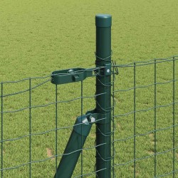 Poteau de clôture. 7 pcs Vert Acier 522879522879