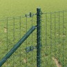 Poteau de clôture. 13 pcs Vert Acier 522928522928