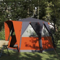 Tente de cabine 3 personnes Gris et orange 320 x 320 x 203 cm 522936522936