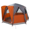 Tente de cabine 3 personnes Gris et orange 320 x 320 x 203 cm 522936522936