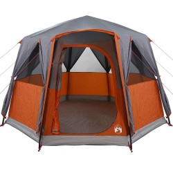 Tente de cabine 3 personnes Gris et orange 320 x 320 x 203 cm 522936522936