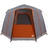 Tente de cabine 3 personnes Gris et orange 320 x 320 x 203 cm 522936522936
