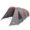 Tente tunnel 4 personnes Gris et orange 778 x 356 x 210 cm 522943522943
