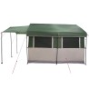 Tente familiale 4 personnes Vert et blanc 324 x 255 x 230 cm 522955522955