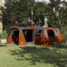 Tente familiale 20 personnes Gris et orange 745 x 700 x 217 cm 522959522959