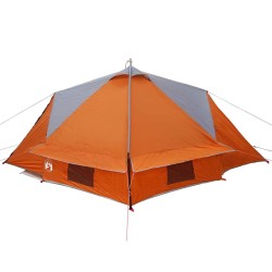 Tente Teepee 4-Personnes Gris et orange 388 x 320 x 169 cm 522962522962