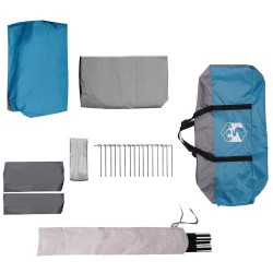 Tente familiale 10 personnes Bleu et gris 460 x 430 x 214 cm 522965522965