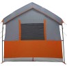 Tente familiale 4 personnes Gris et orange 324 x 255 x 230 cm 522976522976