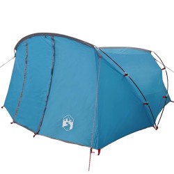 Tente tunnel 4 personnes Bleu et gris 318 x 275 x 140 cm 522977522977