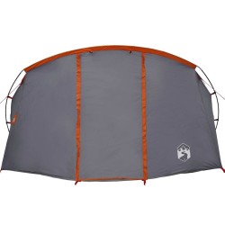 Tente tunnel 4 personnes Gris et orange 318 x 275 x 140 cm 522980522980