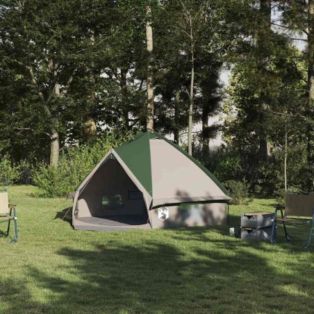 Tente Teepee 4-Personnes Vert et gris 388 x 320 x 169 cm 522990522990