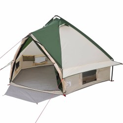 Tente Teepee 4-Personnes Vert et gris 388 x 320 x 169 cm 522990522990