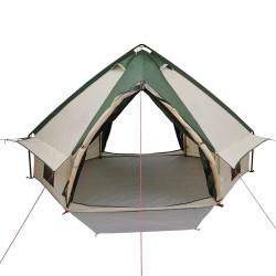 Tente Teepee 4-Personnes Vert et gris 388 x 320 x 169 cm 522990522990
