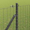 Poteau de clôture. 7 pcs Gris Acier 522995522995