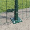 Poteau de clôture. 13 pcs Vert Acier 523003523003