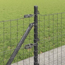 Poteau de clôture. 13 pcs Gris Acier 523004523004