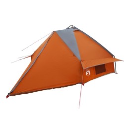 Tente Teepee pour 8 personnes Gris et orange 490 x 410 x 210 cm 523014523014