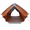 Tente Teepee pour 8 personnes Gris et orange 490 x 410 x 210 cm 523014523014