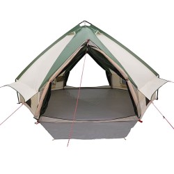 Tente Teepee pour 8 personnes Vert et blanc 490 x 410 x 210 cm 523016523016