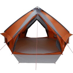 Tente Teepee 10 personnes Gris et orange 567 x 470 x 242 cm 523017523017