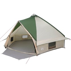 Tente Teepee 10 personnes Vert et blanc 567 x 470 x 242 cm 523019523019