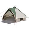 Tente Teepee 6 personnes Vert et blanc 431 x 366 x 185 cm 523022523022