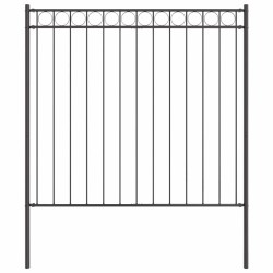 Élément de clôture Assen Gris 170 x 200 cm Acier 523038523038