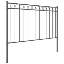 Élément de clôture Assen Gris 170 x 150 cm Acier 523040523040