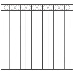 Élément de clôture Assen Gris 170 x 150 cm Acier 523046523046