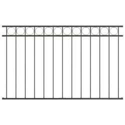 Élément de clôture Assen Gris 170 x 80 cm Acier 523048523048