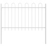 Clôture de jardin Boxtel Blanc 1,7 x 1 m Acier revêtu de poudre 523049523049