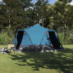 Tente en dôme 4 personnes avec toit Bleu 505 x 450 x 248 cm 523058523058