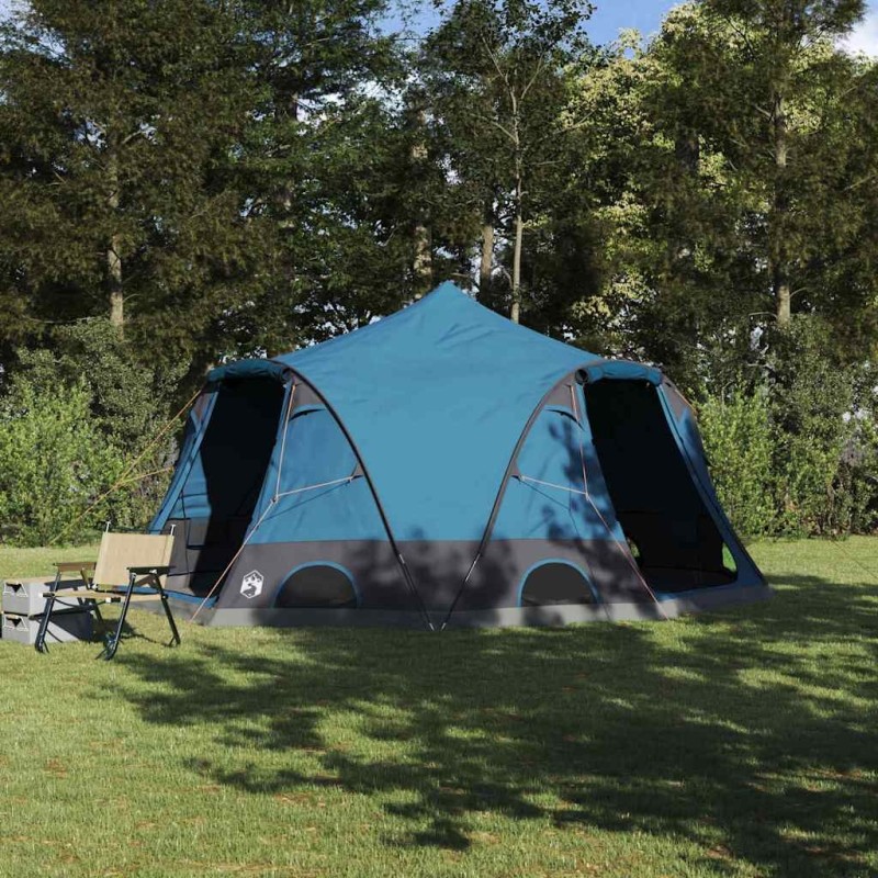 Tente en dôme 4 personnes avec toit Bleu 505 x 450 x 248 cm 523058523058