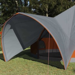 Tente Teepee 9 personnes Gris et orange 502 x 502 x 297 cm 523060523060